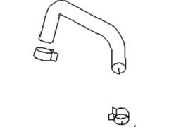 Subaru OEM Engine Coolant Hose Crosstrek 2015-2017 / Impreza 2015-2016 | 14472AA620