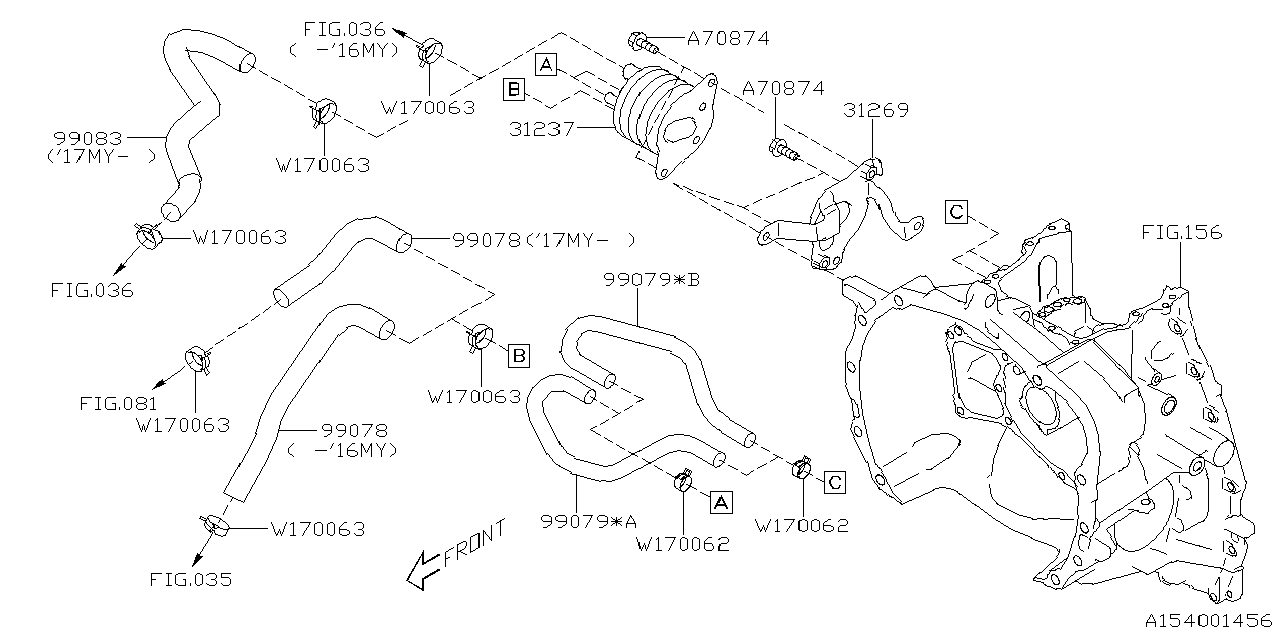 Subaru OEM Engine Coolant Overflow Hose Forester XT 2014-2018 / WRX 2015-2021 | 99078AB291