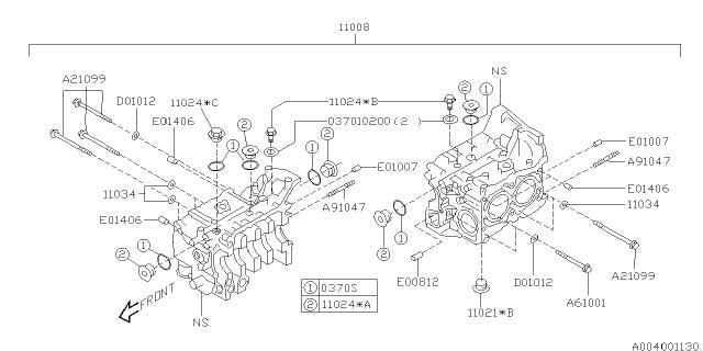 Subaru OEM Engine Core Plug WRX 02-14 / STI 04-21 | 11024AA132