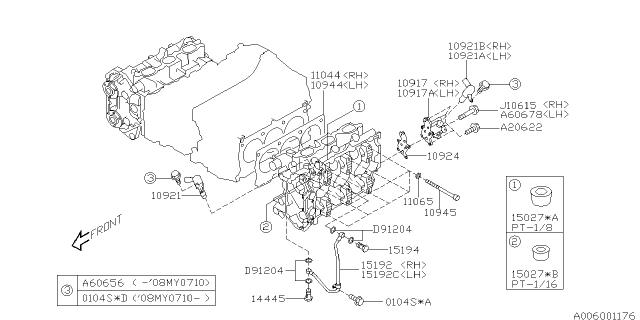 Subaru OEM Engine Expansion Plug Subaru STI 2004-2021 | 15027AA132