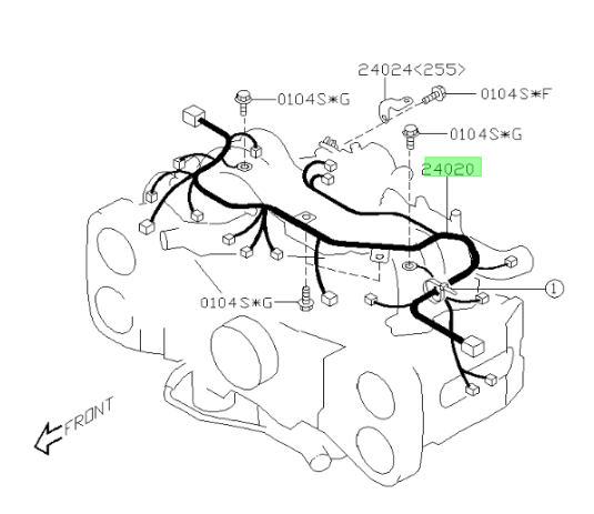 Subaru OEM Engine Harness | 24020AD770
