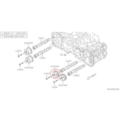 Subaru OEM Engine Timing Camshaft Sprocket Intake (Left) BRZ, Crossrek, Forester, Impreza | 13322AA032