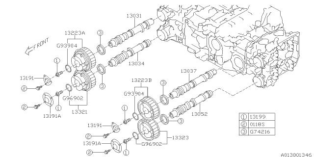 Subaru OEM Exhaust AVCS Cam Cover O-Ring STI 2008-2021 | 806969020