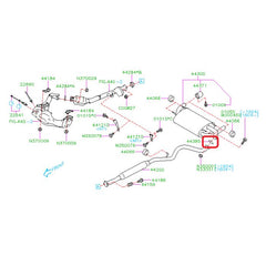Subaru OEM Exhaust Muffler Gasket WRX / STI 02-14 | 44022AA131