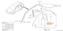 Subaru OEM Exterior B Pillar Molding - Left Hand (02-07 WRX Wagon) | 63563FE010