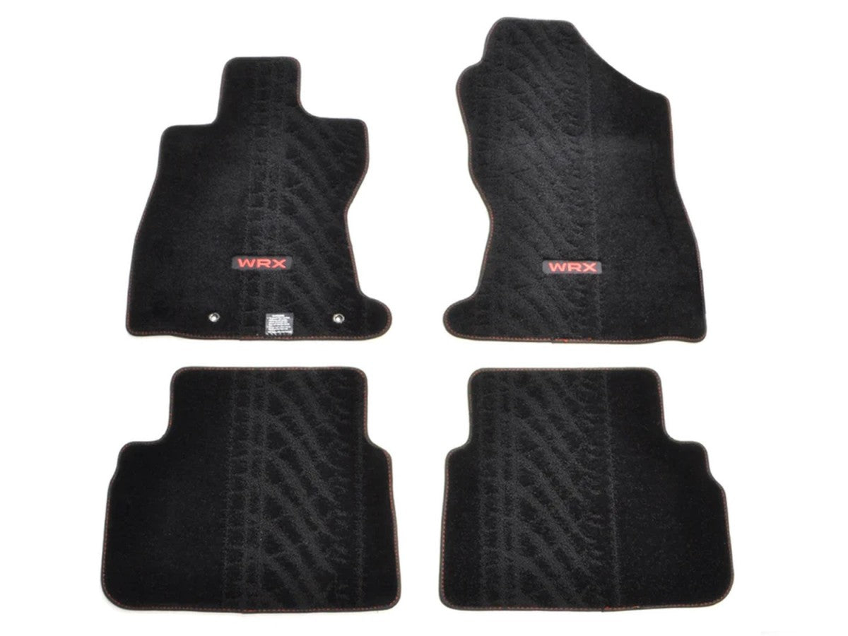 Subaru OEM Floor Mats Carpeted Front and Rear Black With WRX Logo Subaru WRX 2022-2026 | J501SVC200