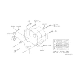 Subaru OEM Flywheel Inspection Cover STI 2004-2021 | 11413AA033