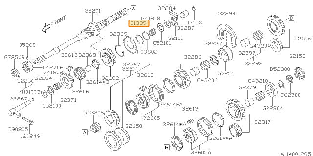 Subaru OEM Friction Plate (04-21 STI) | 31389AA010