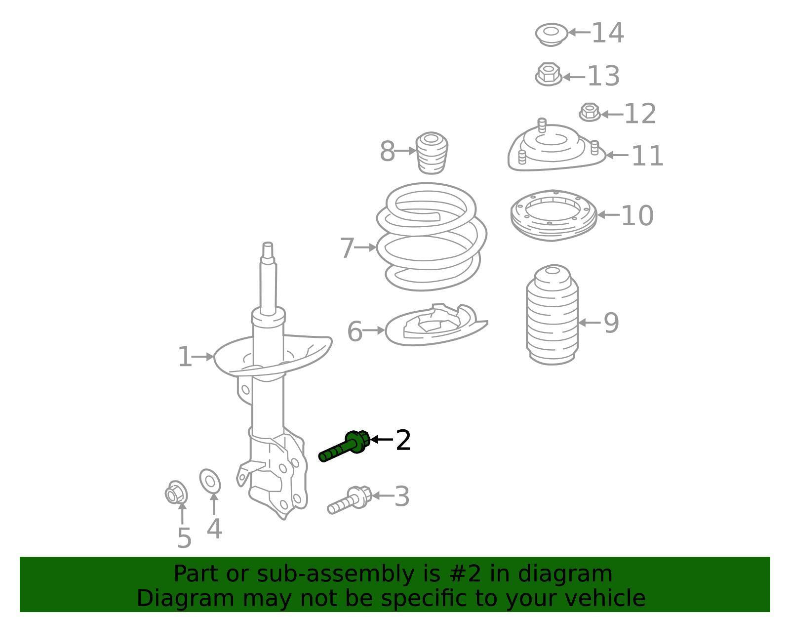 Subaru OEM Front Camber Bolt Subaru WRX / STI 2012-2026 | 901660039