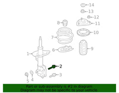 Subaru OEM Front Camber Bolt Subaru WRX / STI 2012-2026 | 901660039
