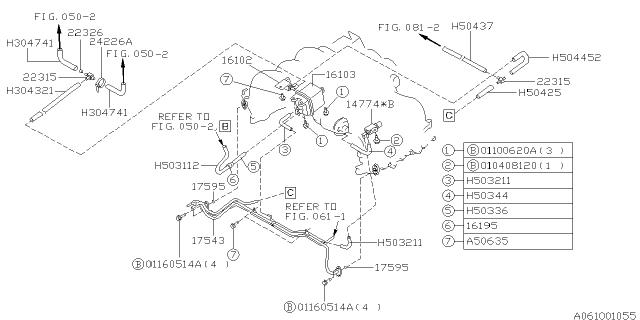 Subaru OEM Fuel Hose-Return 04-06 STI / 04-05 FXT | 807503211