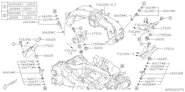 Subaru OEM Fuel Injector Subaru BRZ 2013-2020 | 16611JB020