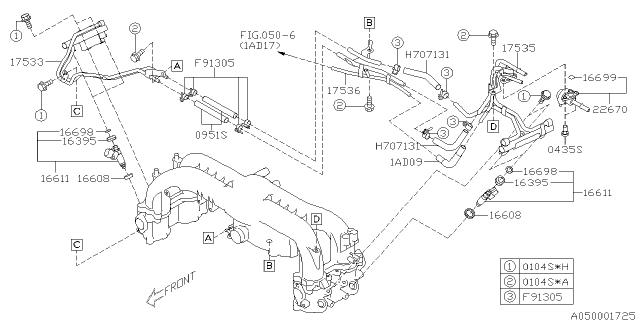 Subaru OEM Fuel Pressure Regulator O-Ring WRX 02-14 / STI 04-07 | 16699AA000