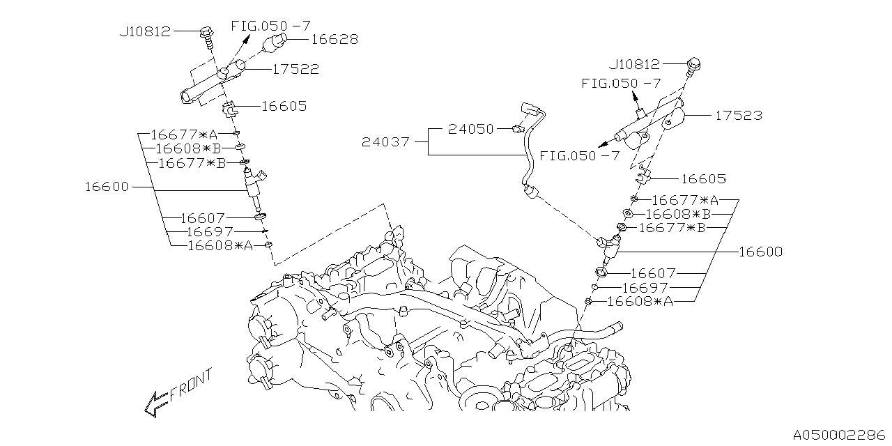 Subaru OEM Fuel Pressure Sensor WRX 22-26 | 16628AA060