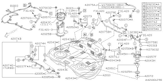 Subaru OEM Fuel Pump Assembly Gasket WRX / STI 2008-2021 | 42025AG000