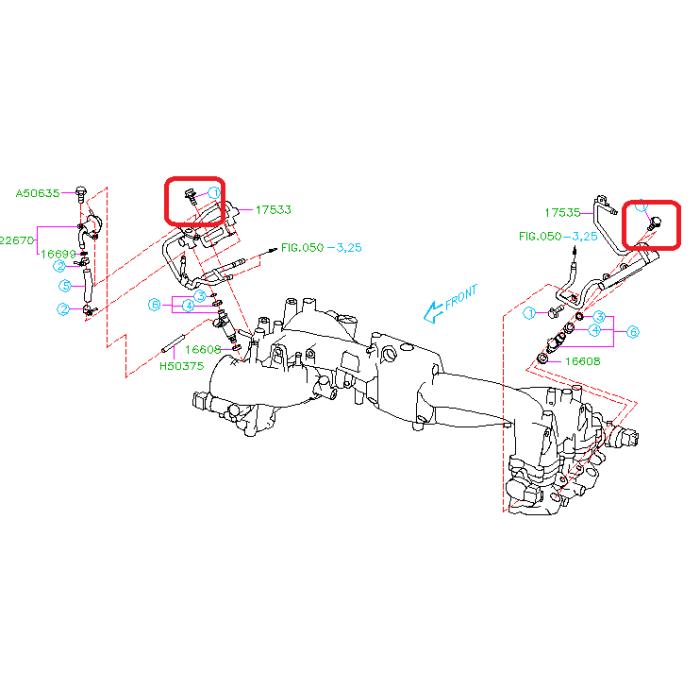 Subaru OEM Fuel Rail Bolt | 90100269