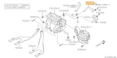 Subaru OEM Heater Hose - Inlet (02-04 WRX, 2004 STI) | 72411FE001