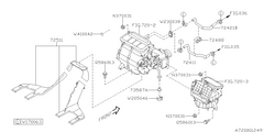 Subaru OEM Heater Hose - Inlet Forester 2011-2013 | 72411SC010