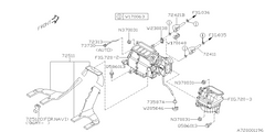 Subaru OEM Heater Hose - Outlet Legacy / Legacy GT / Outback / Outback XT 2005-2007 | 72421AG00B