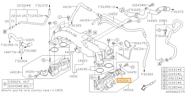 Subaru OEM Idles Speed Control Motor | 14120AA060