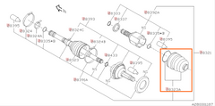 Subaru OEM Inner Axle Boot Subaru WRX / STI 2008-2010 | 28323SA020