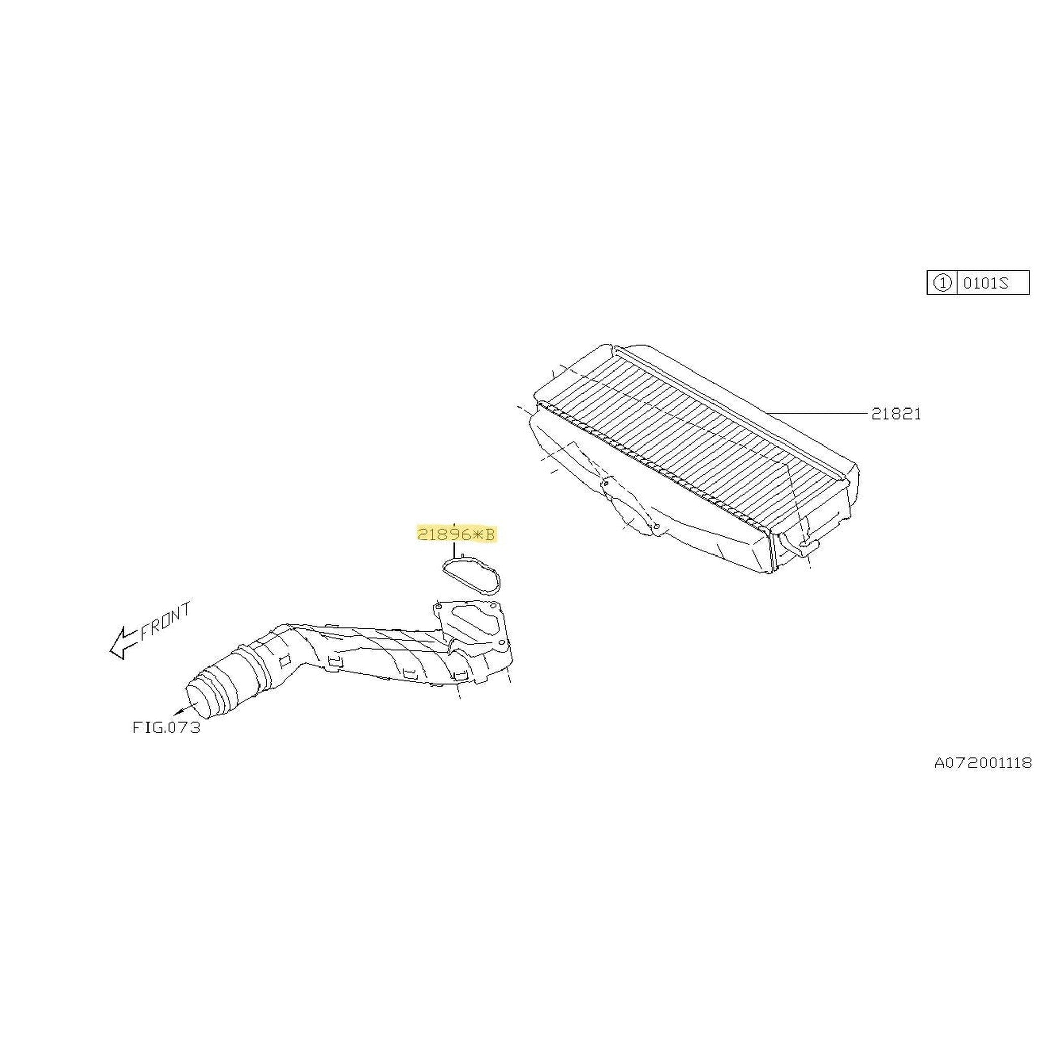 Subaru OEM Intercooler Inlet Gasket Subaru WRX 2022-2026 | 21896AA190