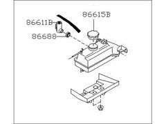 Subaru OEM Intercooler Sprayer Tank 04-07 STI | 86661FE020