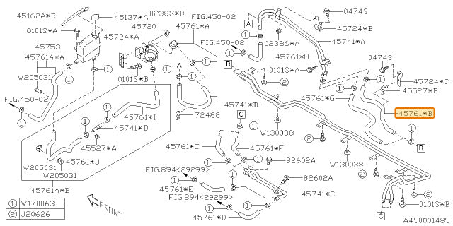 Subaru OEM Inverter Cooler Hose (19-23 Crosstrek Hybrid) | 45761FL030