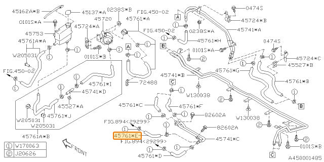 Subaru OEM Inverter Cooler Hose (19-23 Crosstrek Hybrid) | 45761FL060