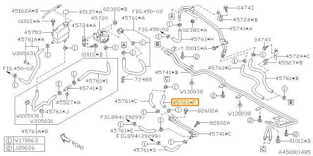 Subaru OEM Inverter Cooler Hose (19-23 Crosstrek Hybrid) | 45761FL070