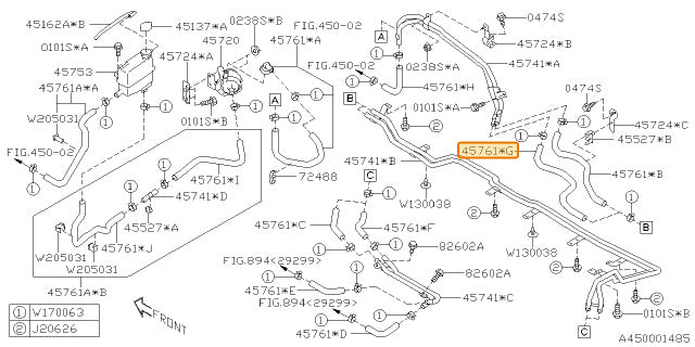 Subaru OEM Inverter Cooler Hose (19-23 Crosstrek Hybrid) | 45761FL080