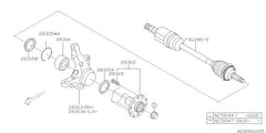 Subaru OEM Knuckle - Front Left 06-07 STI | 28313FE071