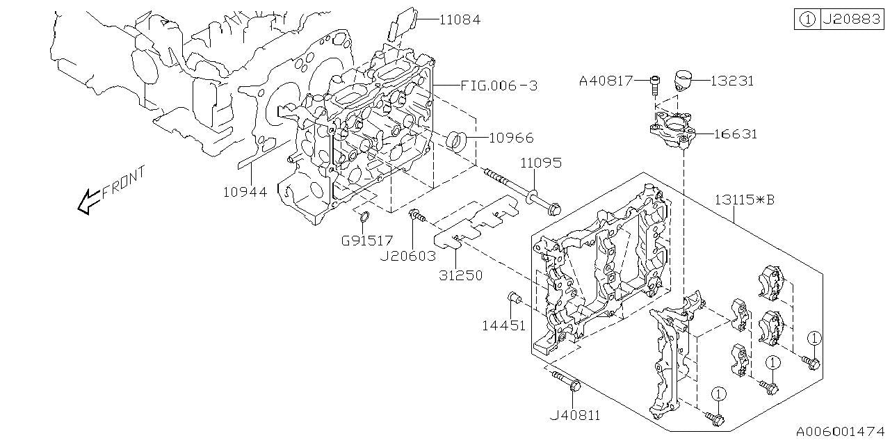 Subaru OEM Left Hand Camshaft Follower WRX 2022-2026 | 13231AA070