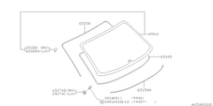 Subaru OEM Locate Pin Window - Right | 65132AC000