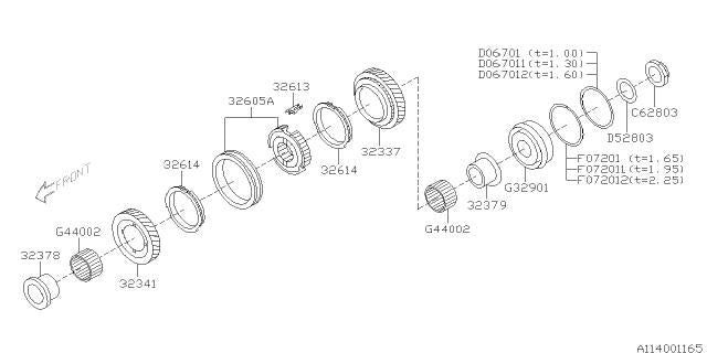 Subaru OEM Lock Nut 28X14.5 WRX 15-21 / STI 04-21 | 802628030