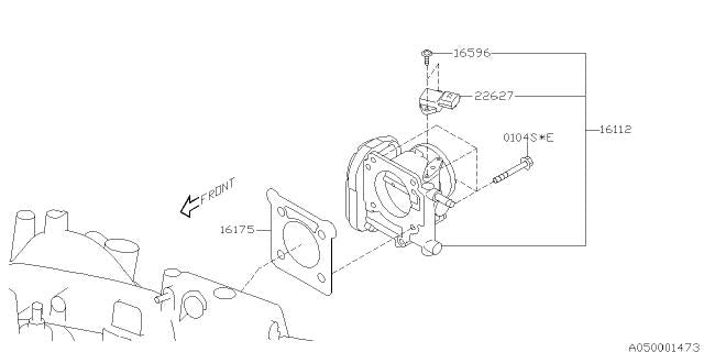 Subaru OEM MAP Sensor WRX / STI 2006-2007 | 22627AA360