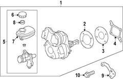 Subaru OEM Master Cylinder Booster Assembly Subaru WRX 2022-2024 | 26400VC010