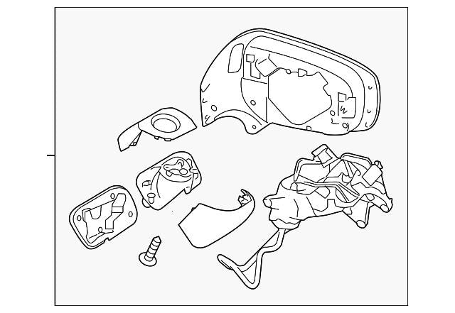 Subaru OEM Mirror Assembly - Left Hand 19-23 Crosstrek | 91036FL824