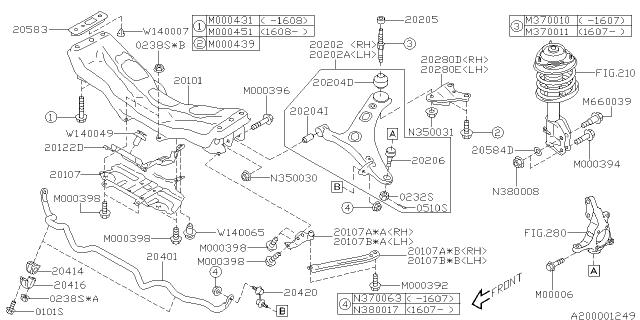 Subaru OEM Mount Plate Self Lock Nut – M14 WRX / STI 2012-2014 | 902350031