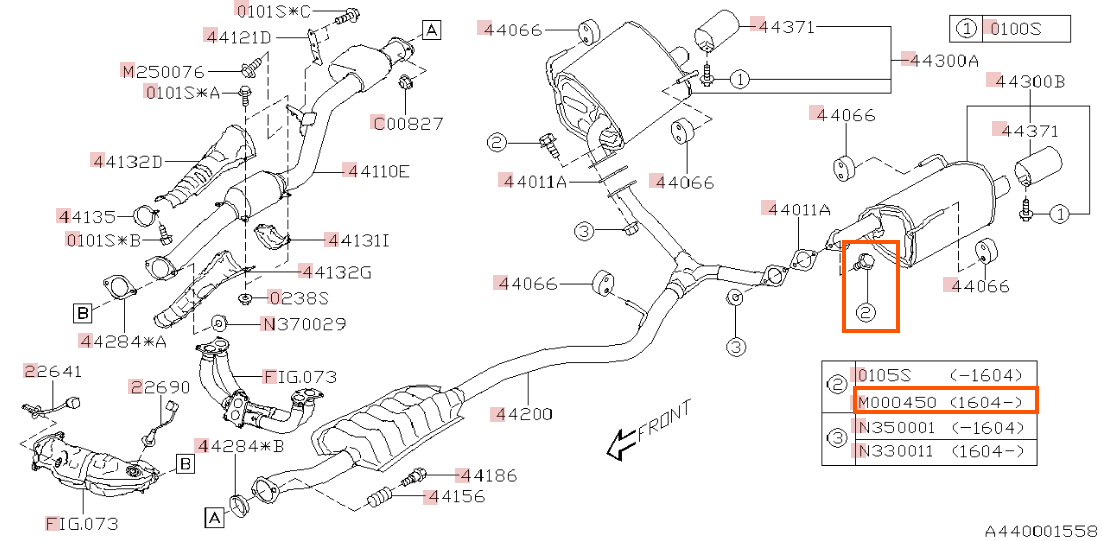 Subaru OEM Muffler & Pipe Bolt Subaru WRX 17-26 / STI 17-21 | 901000450