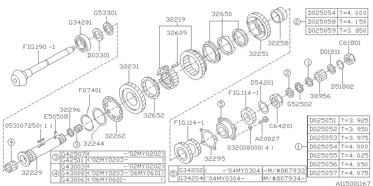 Subaru OEM Needle Bearing WRX 02-26 / 04-21 | 806430060
