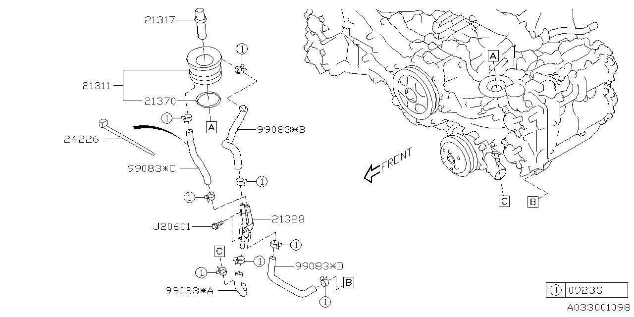 Subaru OEM Oil Cooler Assembly Subaru BRZ 2022-2026 | 21311AA220