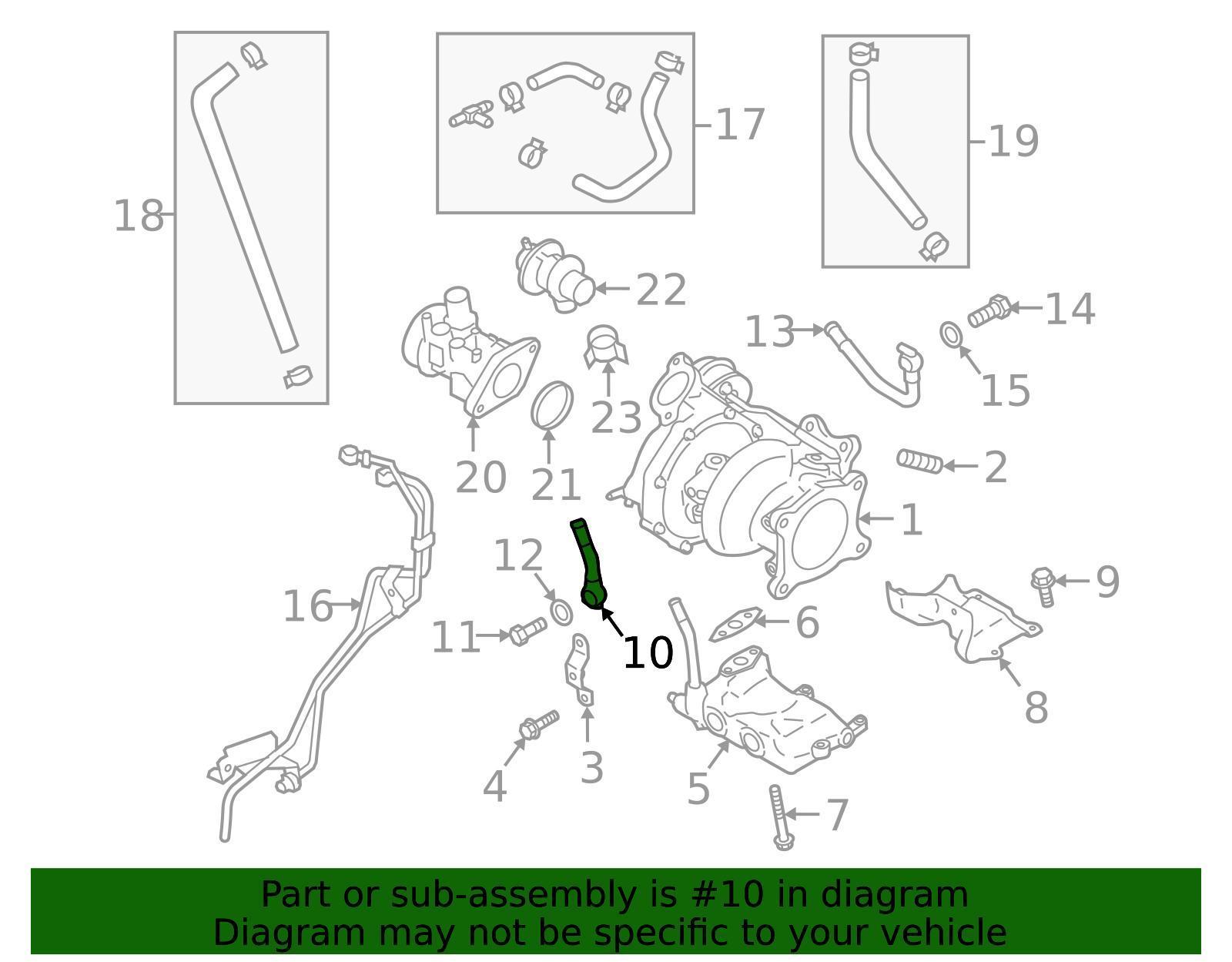 Subaru OEM Oil Outlet Tube Subaru WRX 2015-2021 | 14430AA282