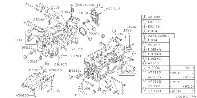 Subaru OEM Oil Pan Bolts / Baffle Plate Bolt WRX 02-21 / STI 04-21 | 800506350