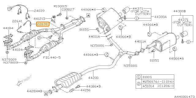 Subaru OEM Oxygen Sensor Legacy / Outback 2013-2019 | 22690AA96A