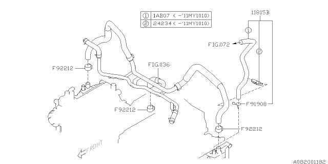 Subaru OEM PCV Hose 08-11 STI | 99071AB070