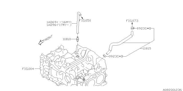Subaru OEM PCV Hose (1AD69) Crosstrek 2013-2017 | 99071AD690