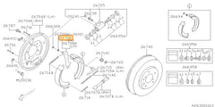 Subaru OEM Parking Brake Lever - Right (02-07 WRX, 03-08 Forester) | 26708FE001