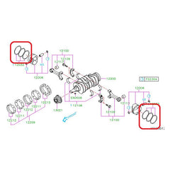 Subaru OEM Piston Ring Set (Type RA) 99.75mm Subaru STI 2008-2021 | 12033AD450