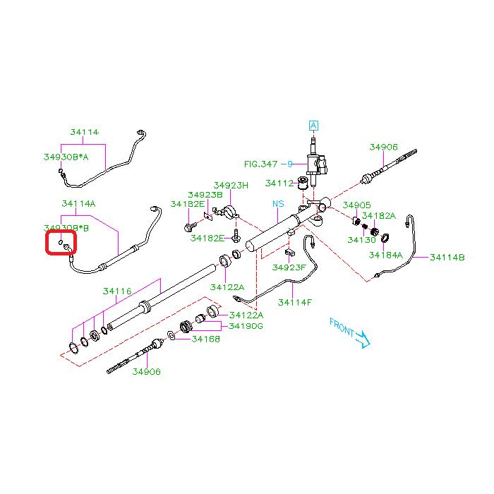 Subaru OEM Power Steering O-Ring Subaru WRX / STI 2008-2021 | 34616VA010